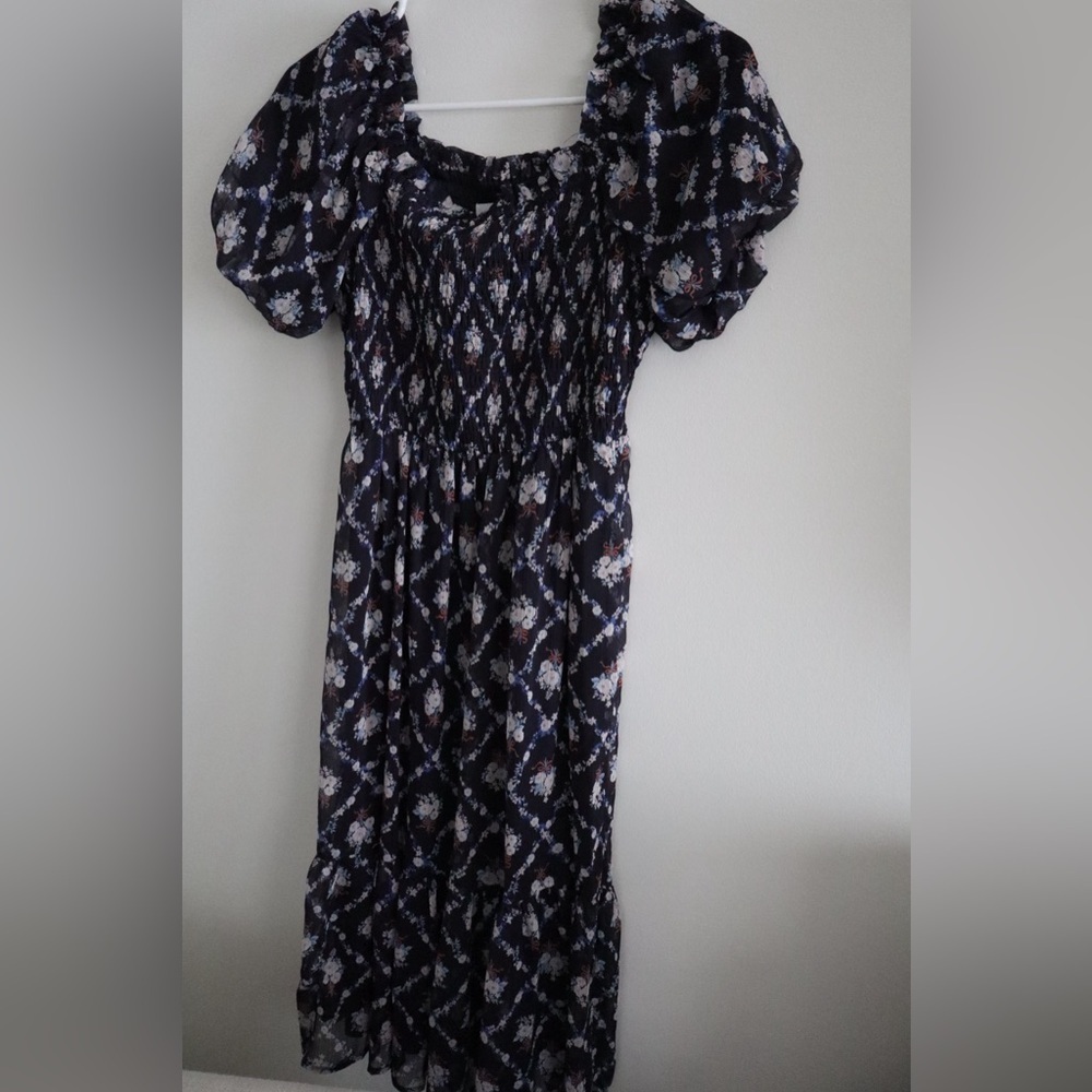 LC Lauren Conrad Floral Smocked Dress